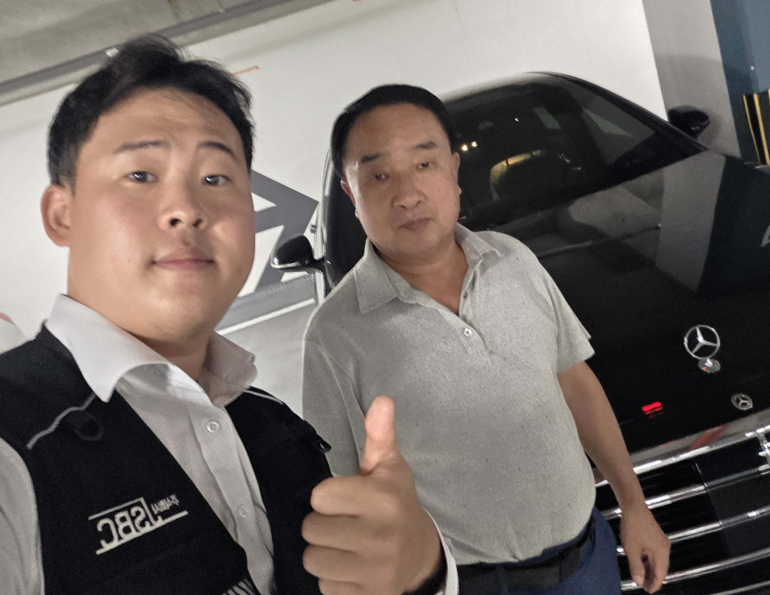 S450L 중고차리스, 차량 확인과 시운전 후 기분 좋게 출고